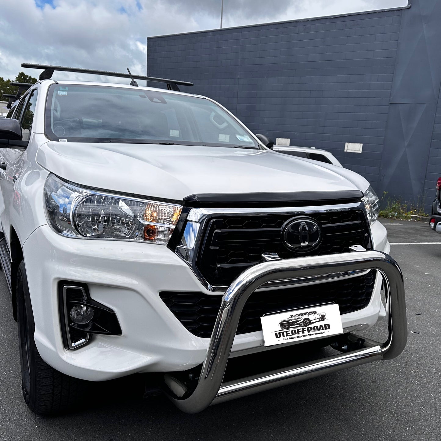 Nudge Bar (Compatible Front Sensors) Toyota Hilux 2015-2025 Chrome