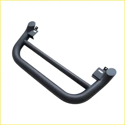 Black steel nudge bar with curved design and mounting brackets for toyota hiace 2006-2018 grill guard
