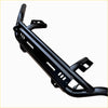 Black metal nudge bar lower style front bumper guard with rugged angular design and reinforced brackets for isuzu d-max