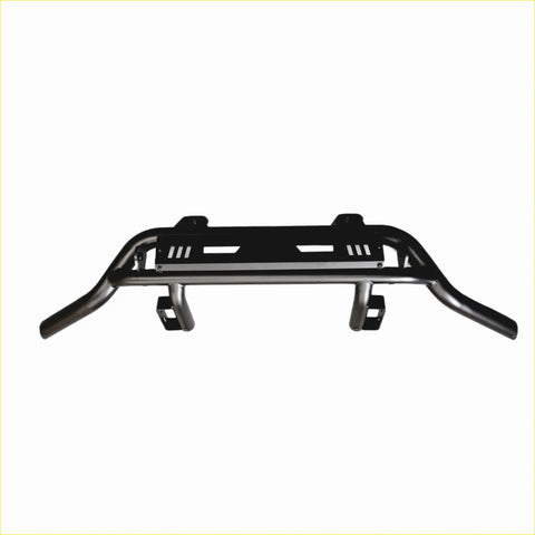 Black metal front bumper guard with reinforced bars and mounting brackets for isuzu d-max 2012-2020 nudge bar lower style