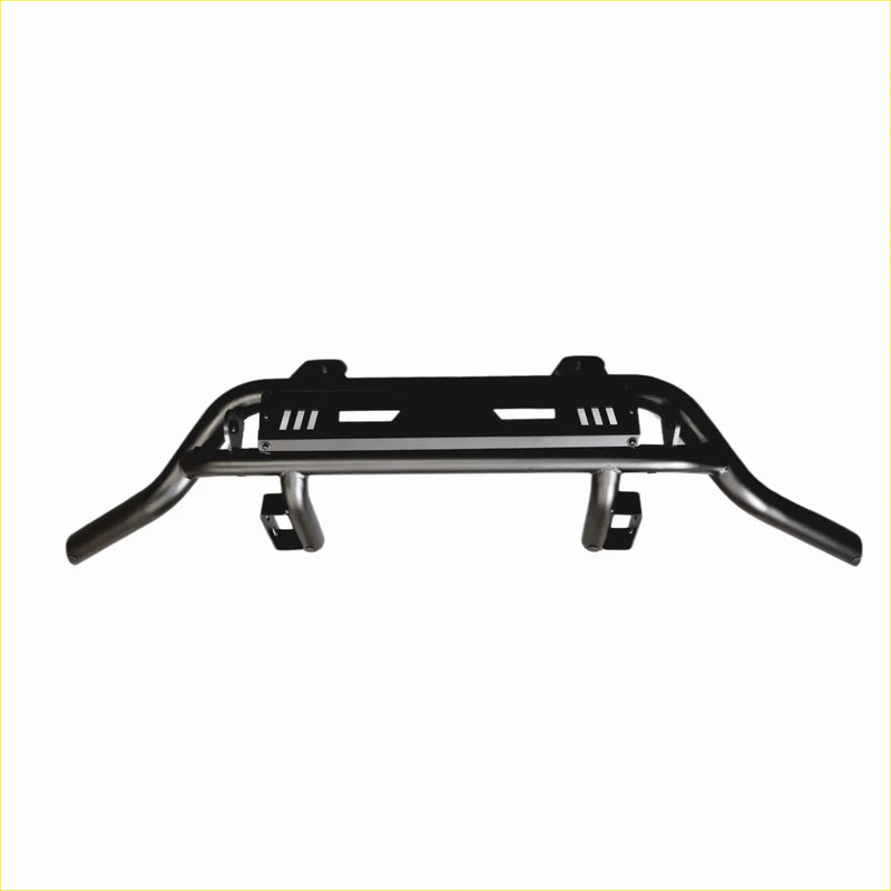 Black metal front bumper guard with reinforced bars and mounting brackets for isuzu d-max 2012-2020 nudge bar lower style