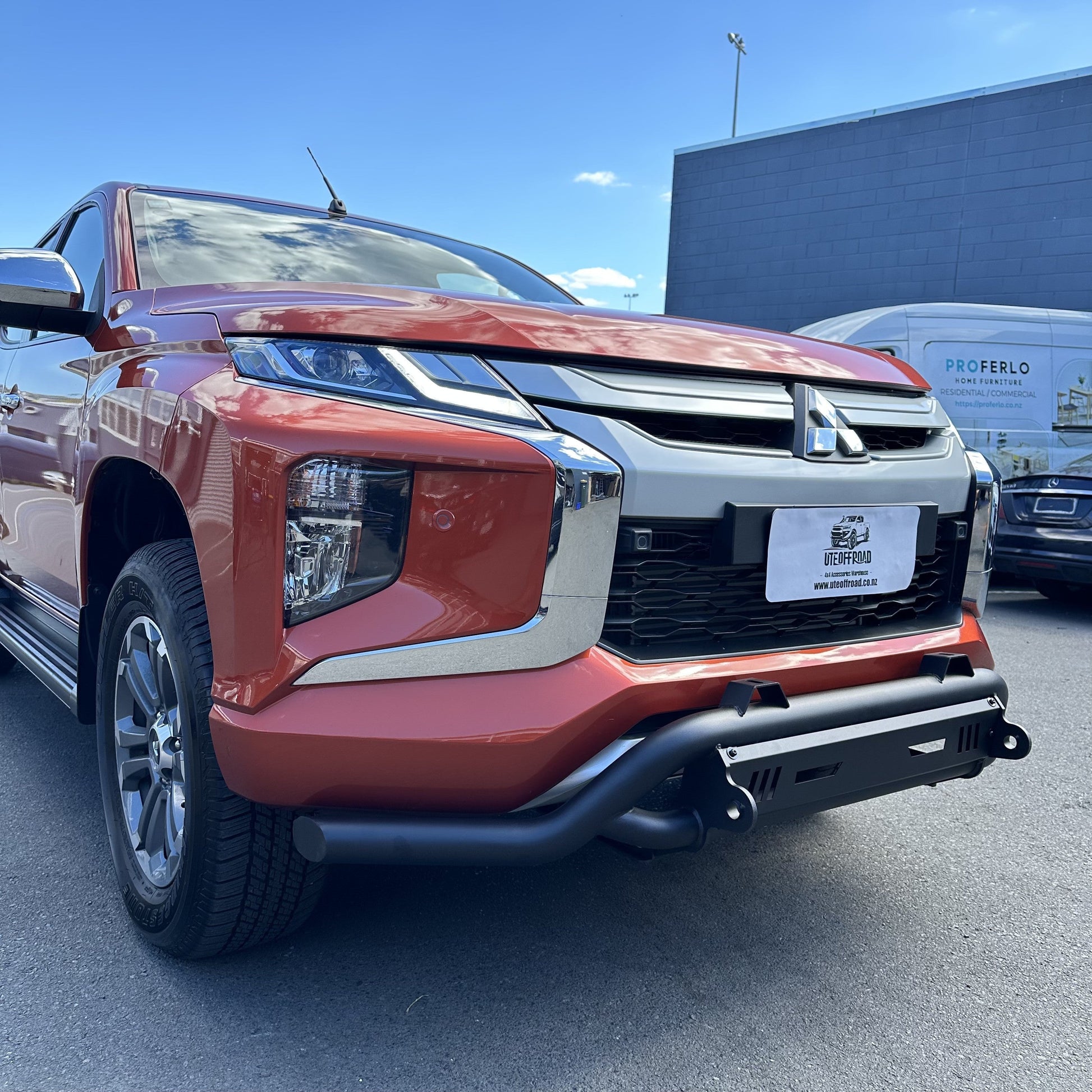 Nudge bar Lower Style for Mitsubishi Triton 2019-2023 Black