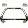 Chrome steel nudge bar medium size for mazda bt-50 2021 plus with sleek curved ute offroad front bumper guard and mounts