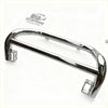Chrome finished medium nudge bar for Mazda BT-50 2021+ with sleek curved design and sturdy mounting brackets