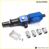 Blue epman racing eco valve ep-ec18trev with black and silver fittings for universal car crankcase negative use