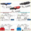 Black and red epman racing eco valve with metallic fittings for universal car crankcase negative use