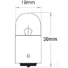 OEX Bayonet Globe 12V 5W Standard (Pack of 10) GLX23040