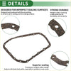 Black molded rubber oil pan gasket for toyota vitz 2005-2010 with speckled texture and mounting holes