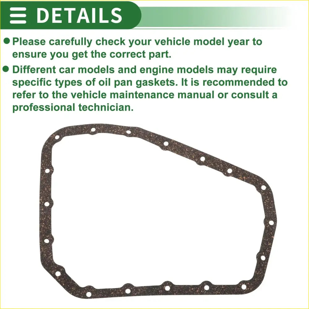 Oil Pan Gasket for Toyota Vitz (2005-2010) - 1 x Quality Replacement - Gaskets