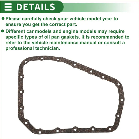 Oil Pan Gasket for Toyota Vitz (2005-2010) - 1 x Quality Replacement - Gaskets