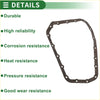 Black durable oil pan gasket for toyota vitz 2005-2010 with textured surface and evenly spaced holes