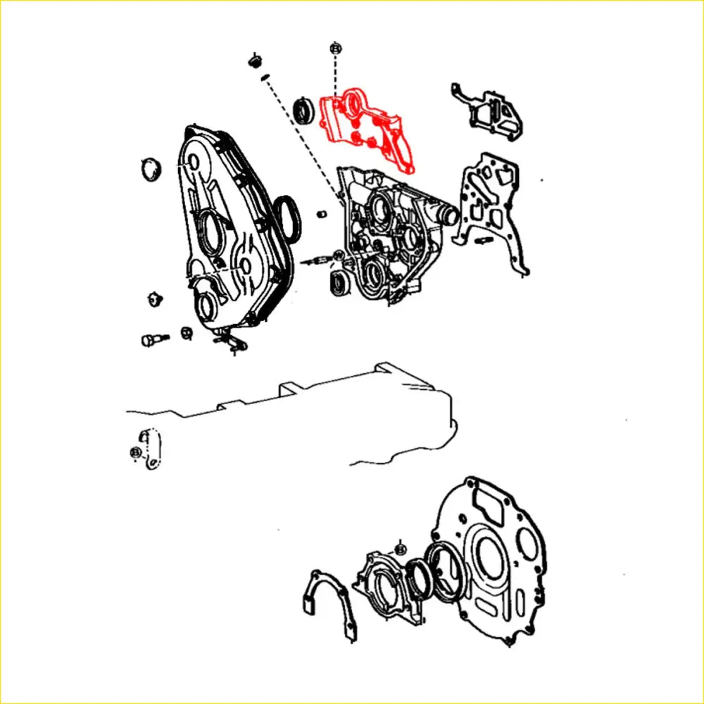 Oil Seal Retainer for Toyota Hilux LN30 LN40 LN46 2.2L 1979-1983 - Seals