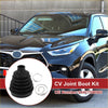 Outer cv joint boot kit for Toyota Highlander 2008-2013 with black rubber boot and two silver metal retaining rings