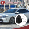 Black rubber outer cv joint boot kit with two metallic retaining rings for toyota rav4 2005-2020