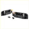 Black plastic outer door handle assemblies with metallic hardware for mitsubishi l200 triton ml mn warrior