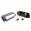 Black plastic outer door handle with silver metallic accent for mitsubishi l200 triton ml mn warrior x2 set