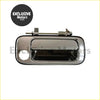 Outer front rear door handle for toyota land cruiser 80 with chrome finish and sleek rectangular design