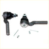 Outer tie rod end for datsun nissan 720 d21 1980-1986 black and silver metal steering part with threaded shaft