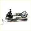 Outer tie rod end for datsun nissan 720 d21 1983-1986 silver and black with threaded shafts rubber boots and hardware