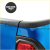 Textured black rubber rear bumper cover shown from back for over rail load bed liner on ford ranger t6 t7 nissan navara vw