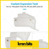 White plastic overflow bottle coolant expansion tank with gold mounting bolts fit mitsubishi triton ml mn