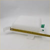 Overflow radiator tank for Nissan D21 Navara 1986-1997 white plastic coolant reservoir with green caps and mounting bracket
