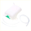 White plastic overflow radiator tank with green cap and clear tubing for nissan d21 navara 1986-1997
