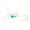 Transparent plastic overflow radiator tank with green cap and valve plus clear tubing for nissan d21 navara 1986-1997