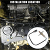 Black oxygen o2 sensor with metallic tip and connector for toyota 4runner 3.0 1990-1995 shown in engine bay inset