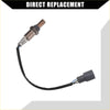 Metallic oxygen sensor with black wiring harness and gray connector for toyota highlander 2004-2005 3.3l used in pairs