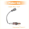 Gray and metallic oxygen sensor with braided wire harness for toyota highlander 2009-2015 back side view