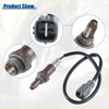 Black-coated oxygen sensor with metallic threaded body and gray plastic connector for toyota rav4 24l 2006-2008