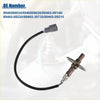 Black-coated oxygen sensor with gray plastic connector and metal housing for toyota tundra 2000-2002 back side view
