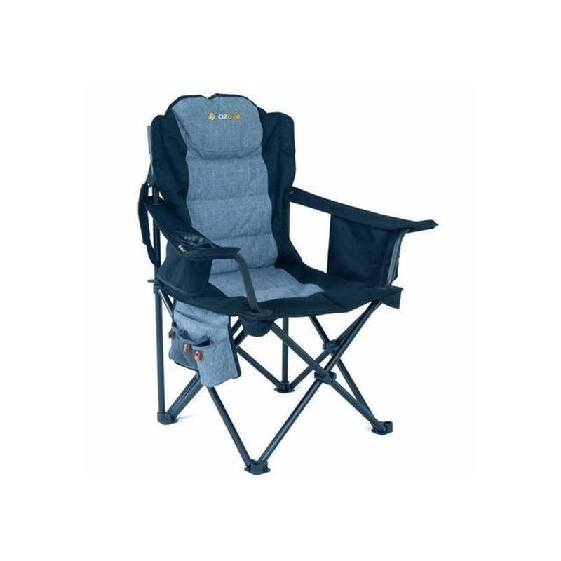 OZtrail Big Boy Arm Chair Black with Cooler FCE-Bigbl-F