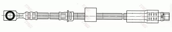TRW Brake Hose PHD565
