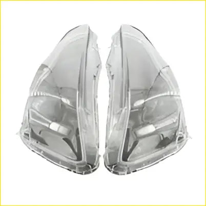 Pair headlight lens cover for mitsubishi lancer ex 2008-2016 clear plastic with sleek curved design