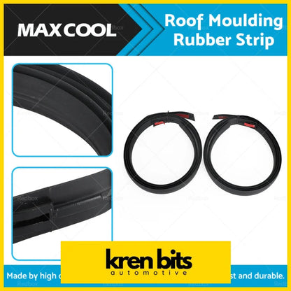 Pair Lh And Rh Dual Cab Roof Moulding Rubber Strip Suitable For Toyota Hilux 05-15 Exterior