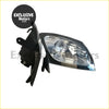 Pair of front turn signal lights for Toyota TownAce LiteAce black plastic with clear lens and chrome trim