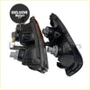 Black plastic park light assembly with integrated amber turn signal for mitsubishi pajero v31 v32 v33 1991-1998