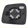 Black plastic rearview mirror heater assembly with central heating element and brackets for dodge durango jeep grand cherokee