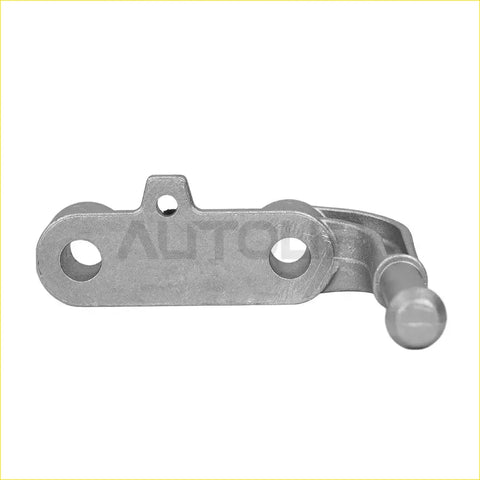 Back side of silver metallic passenger side rear exhaust bracket latch mechanism for ram 1500 19–24
