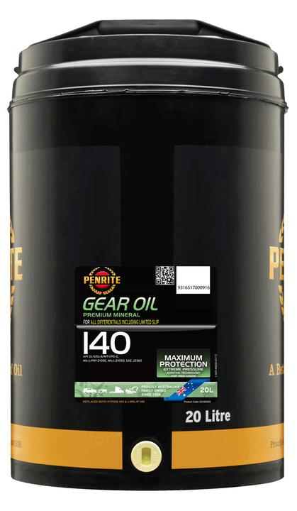 Penrite Gear Oil 140 SAE 140 Mineral Gear & Differential