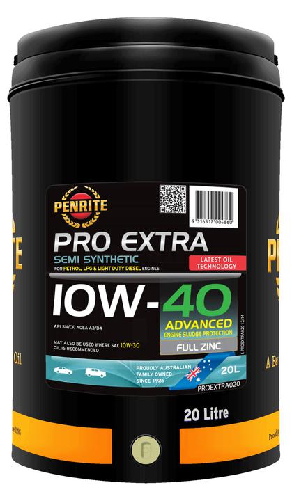 Penrite PRO Extra 10W-40 Engine Oil 20L