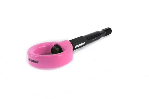 Perrin Perrin 15-17 Subaru WRX/STI Tow Hook Kit (Front) - Hyper Pink — fits Subaru STI