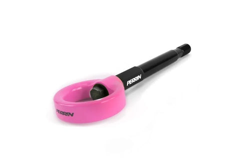Perrin Perrin 08-14 Subaru WRX/STI Sedan Tow Hook Kit (Rear) - Hyper Pink — fits Subaru STI