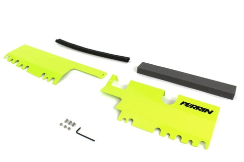 Perrin Perrin 15-21 WRX/STI Radiator Shroud (With OEM Intake Scoop) - Neon Yellow — fits Subaru STI