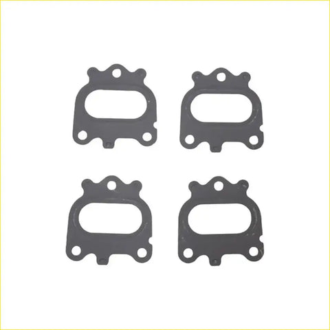 Set of four black rubber permaseal exhaust manifold gaskets for mitsubishi triton ml 4m41 3.2l 2006-2009
