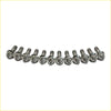A set of ten shiny chrome exhaust manifold titanium studs with hex heads for nissan patrol gq y60 4.2l
