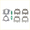 Set of metallic permaseal exhaust manifold and turbo gaskets with two green rubber seals for mitsubishi pajero 4m41 3.2l vt12