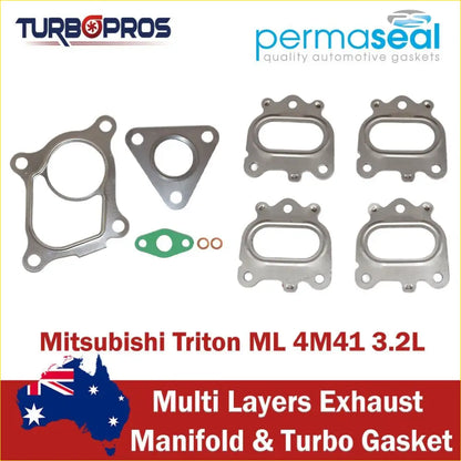 Permaseal Exhaust Manifold&Turbo Gasket for Mitsubishi Triton ML 4M41